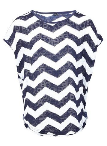 *izabel London Zig Zag Drop T-shirt