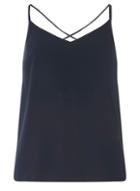 Dorothy Perkins Petite Navy Cross Back Camisole Top