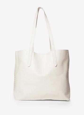 Dorothy Perkins White Weave Shopper Bag