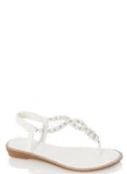 Dorothy Perkins *quiz White Pearl Twist Sandals
