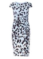 Dorothy Perkins *lily & Franc Abstract Spotted Ruched Bodycon Dress
