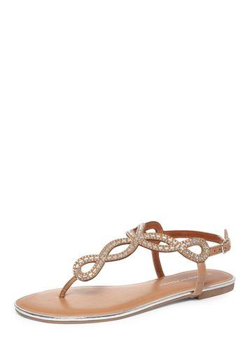 Dorothy Perkins Nude 'fiesta' Embellished Sandals