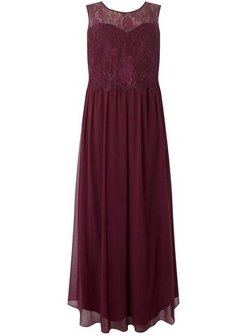 *showcase Curve Blackcurrant 'grace' Maxi Dress