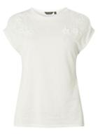 Dorothy Perkins Ivory Floral Applique T-shirt