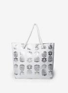 Dorothy Perkins *southbeach White Pineapple Shopper Bag