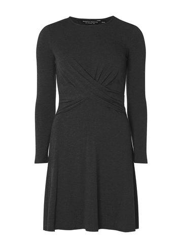 Dorothy Perkins Charcoal Brushed Twist Skater Dress