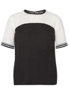 Dorothy Perkins Monochrome Tee With Rib Trim