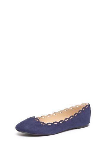 Dorothy Perkins Navy Postie Scallop Pump