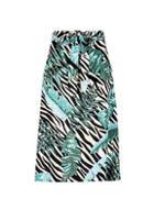 Dorothy Perkins Petite Multicolour Zebra Leaf Print Skirt