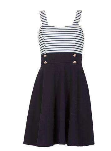 Dorothy Perkins *izabel London Navy Sailor Skater Dress