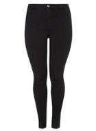 Dorothy Perkins Dp Curve Black Fly Front Jeggings
