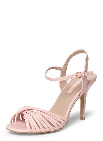 Dorothy Perkins Blush 'spiral' Twist Heel Sandals