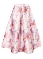 *luxe Blush Floral Print Prom Skirt