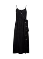Dorothy Perkins Black Linen Mix Camisole Dress