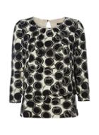 Dorothy Perkins *roman Originals Black Printed Necklace Top