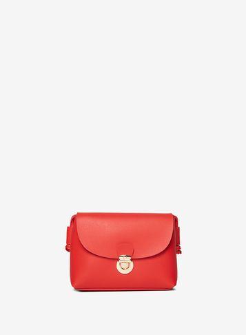 Dorothy Perkins Red Push Lock Cross Body Bag