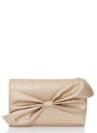 Dorothy Perkins *quiz Gold Glitter Clutch Bag