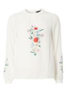 Dorothy Perkins Ivory Embroidered Long Sleeve Top