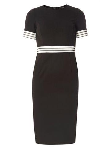 Dorothy Perkins Monochrome Rib Pencil Dress