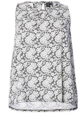 Dorothy Perkins *izabel London Curve White Sleeveless Top