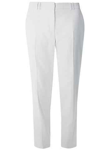 Dorothy Perkins *tall Ivory And Grey Textured Ankle Grazer Trousers