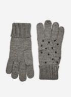 Dorothy Perkins Charcoal Embellished Gloves