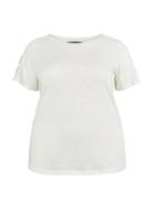 Dorothy Perkins *dp Curve White Crochet T-shirt