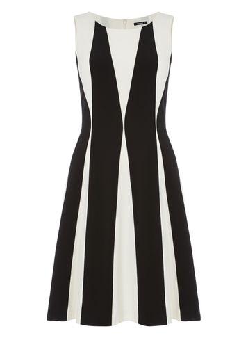 Dorothy Perkins *roman Originals Black Contrast Panel Dress
