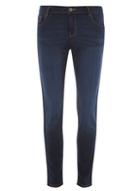 Dorothy Perkins Indigo Wash 'ashley' Straight Leg Jeans