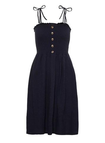 *vero Moda Navy Tie Strap Camisole Dress