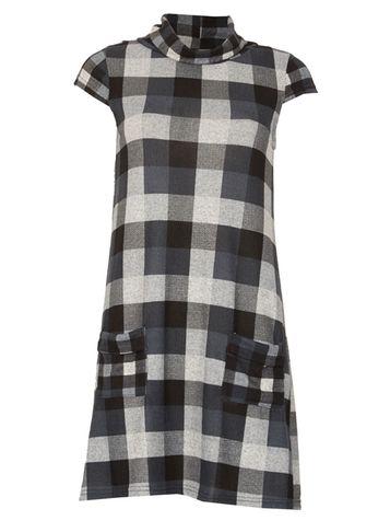 Dorothy Perkins *izabel London Multi Grey Cowl Neck Shift Dress