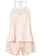 Dorothy Perkins Blush Lace Back Camisole Pyjama Set