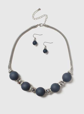 Dorothy Perkins Ball Necklace And Earring Set