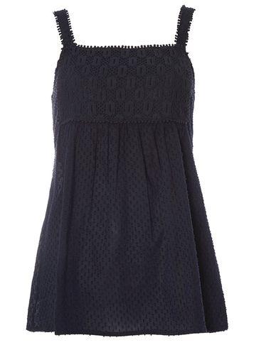 Dorothy Perkins Tall: Navy Lace Strap Cami