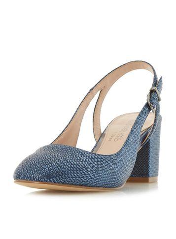 Dorothy Perkins *head Over Heels By Dune Navy 'charlie' Mid Heel Shoes