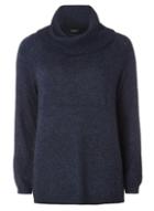 Dorothy Perkins Denim Cosy Wool Mix Roll Neck Jumper