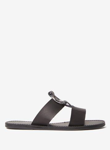 Dorothy Perkins Black 'franca' Ring Mules