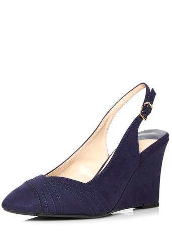 Dorothy Perkins Navy Sling-back Wedges