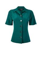 Dorothy Perkins *green Fitted Utility Shirt