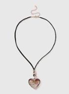 Dorothy Perkins Murano Glass Heart Necklace