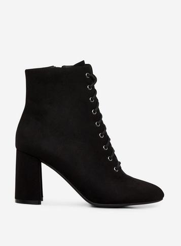 Dorothy Perkins Black Aqua Lace Up Ankle Boots