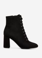Dorothy Perkins Black Aqua Lace Up Ankle Boots