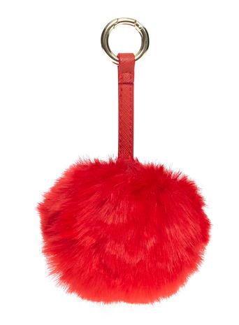 Dorothy Perkins Red Faux Fur Pom Bag Accessory