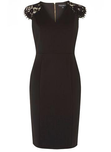 Dorothy Perkins Black Scuba Pencil Dress