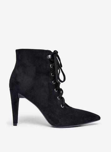 Dorothy Perkins Black Alora Lace Up Boots