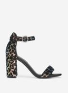 Dorothy Perkins Multi Colour Leopard Print Shim Sham Heeled Sandals
