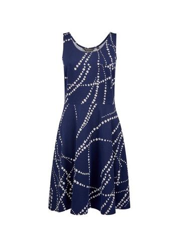 Dorothy Perkins Navy Chain Print Jersey Dress