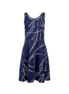 Dorothy Perkins Navy Chain Print Jersey Dress