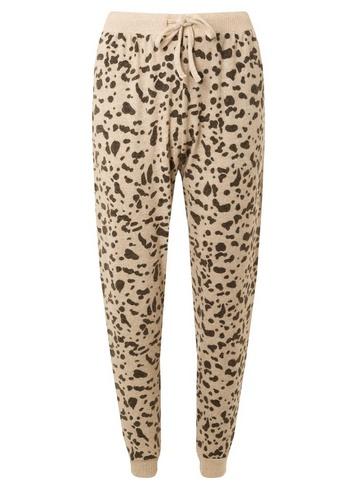 Dorothy Perkins Camel Cosy Print Joggers