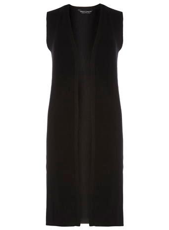 Dorothy Perkins Black Longline Sleeveless Cardigan